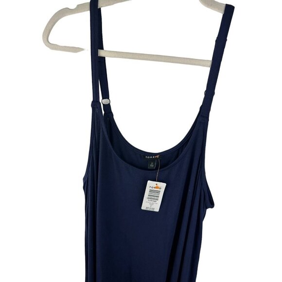 Torrid Womens‎ Navy Midi Jersey Trapeze Dress Sz 2 NWT Plus Size 18 20 2X - Picture 6 of 7